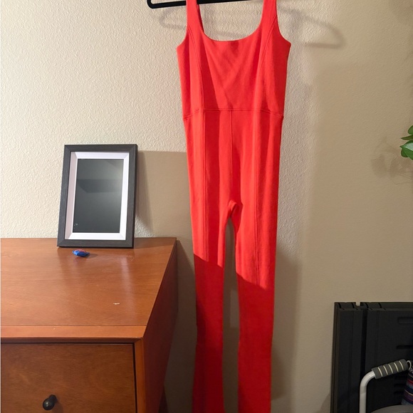 FP Movement by Free People Go-To Flared Red Jumpsuit - Picture 2 of 8